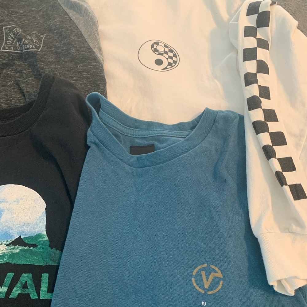 Shirt lot. Vans and Blue Crown all 4